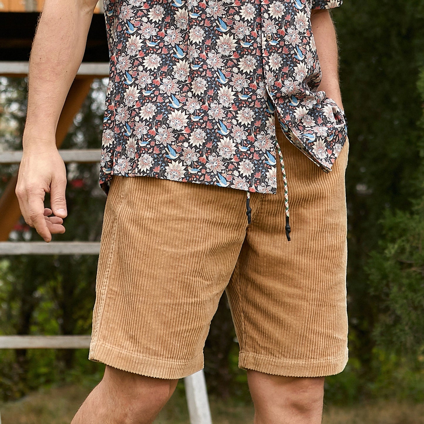 Cotton Corduroy Shorts