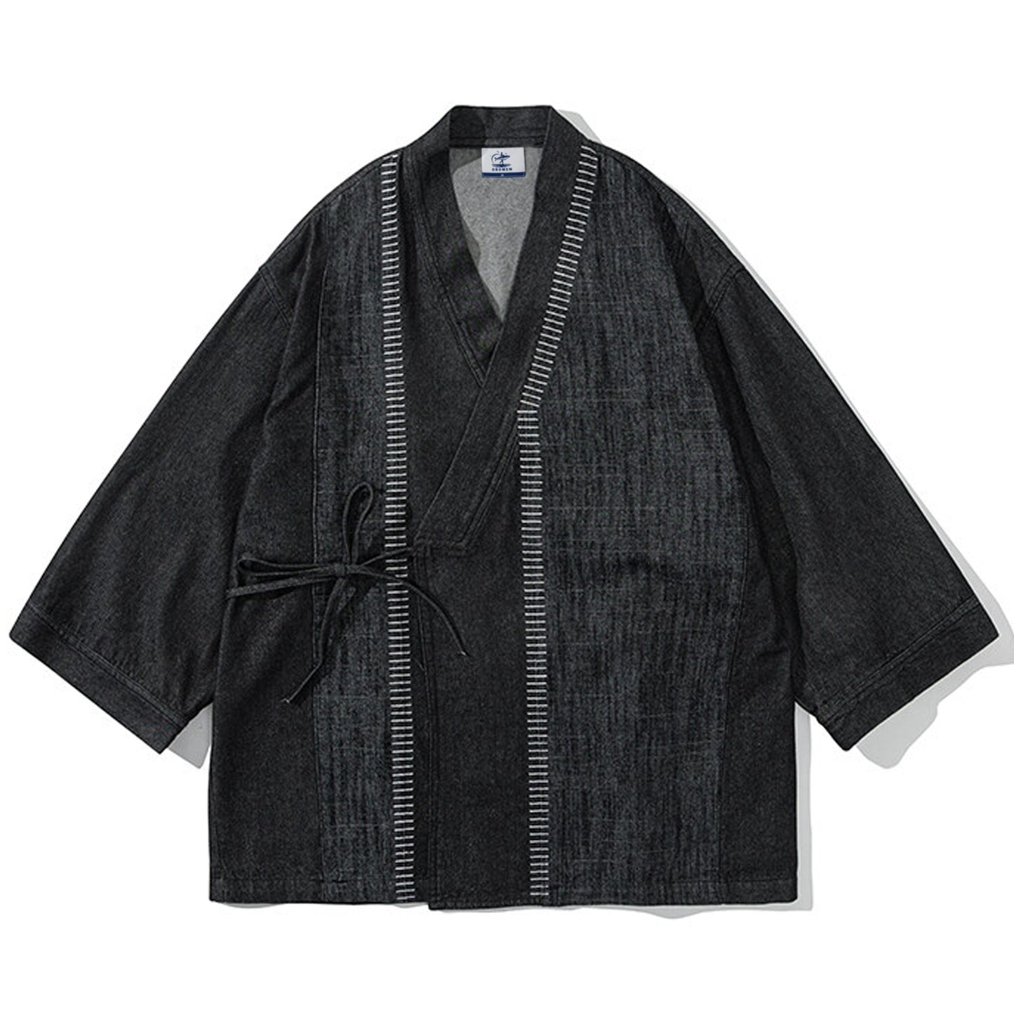 Half-wrapped Washed Oxford Kimono Haori