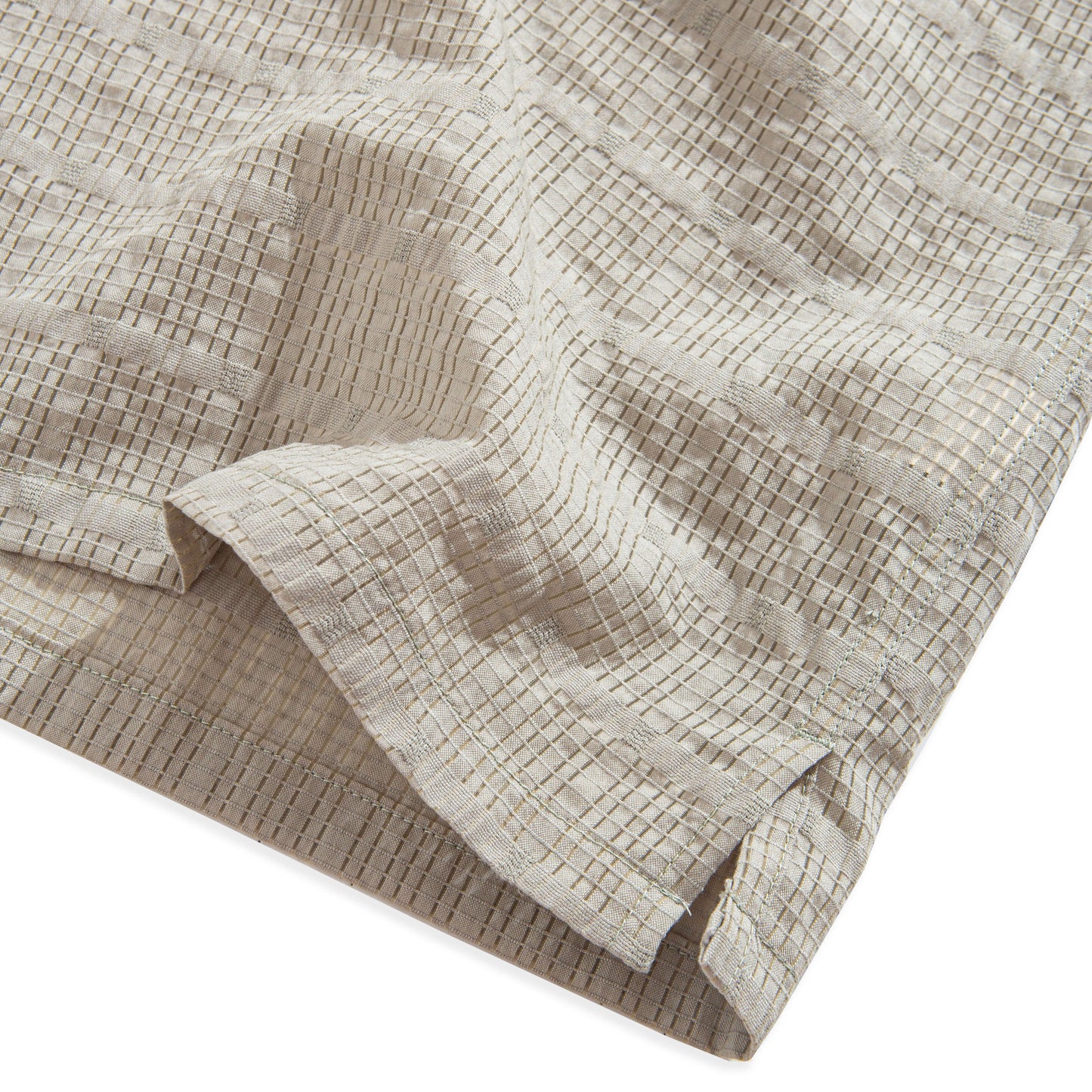 Beige Hollow Texture Shirt