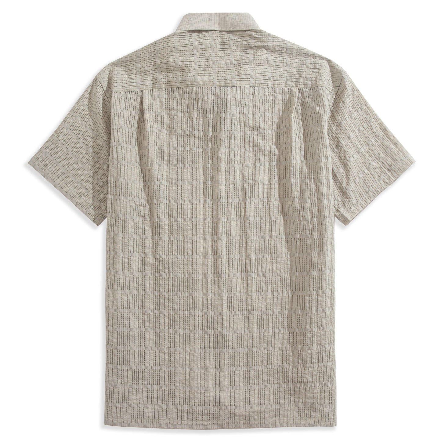 Beige Hollow Texture Shirt
