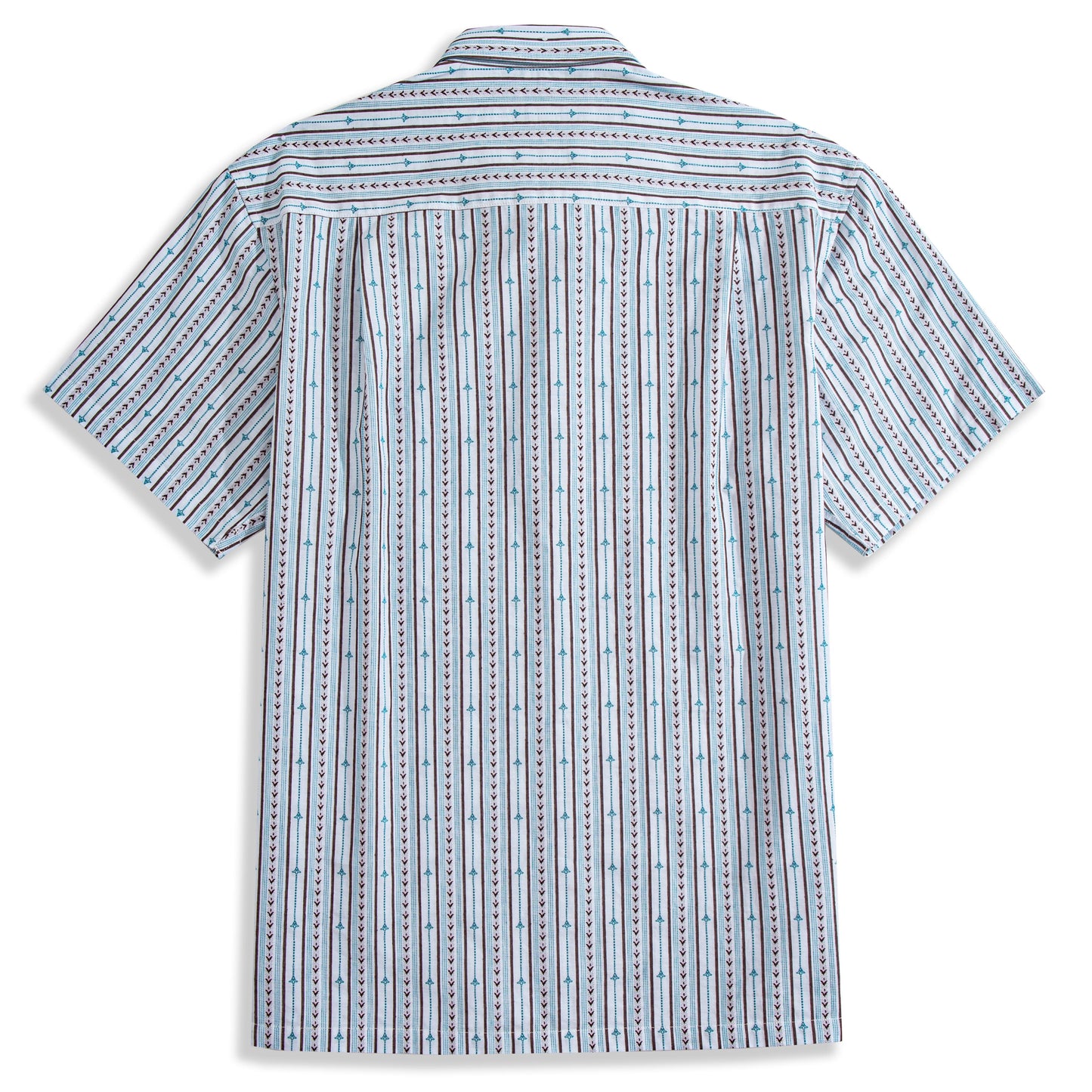 Embroidered Flower Bud Textured Stripes