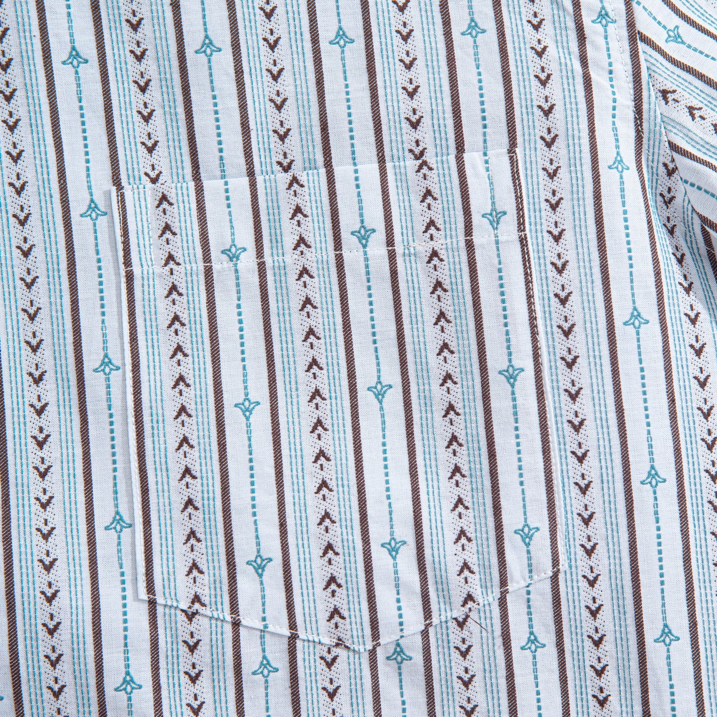 Embroidered Flower Bud Textured Stripes