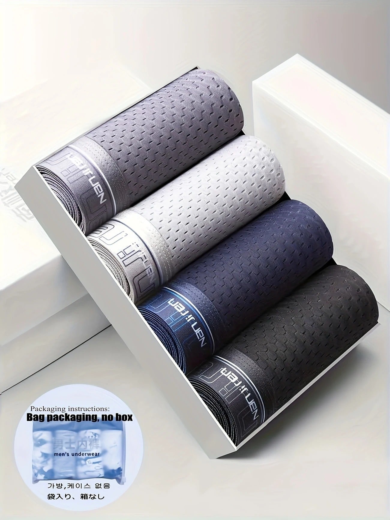 Men's Breathable Boxer  – Ultra-Soft, Moisture-Wicking (Pack of 6)