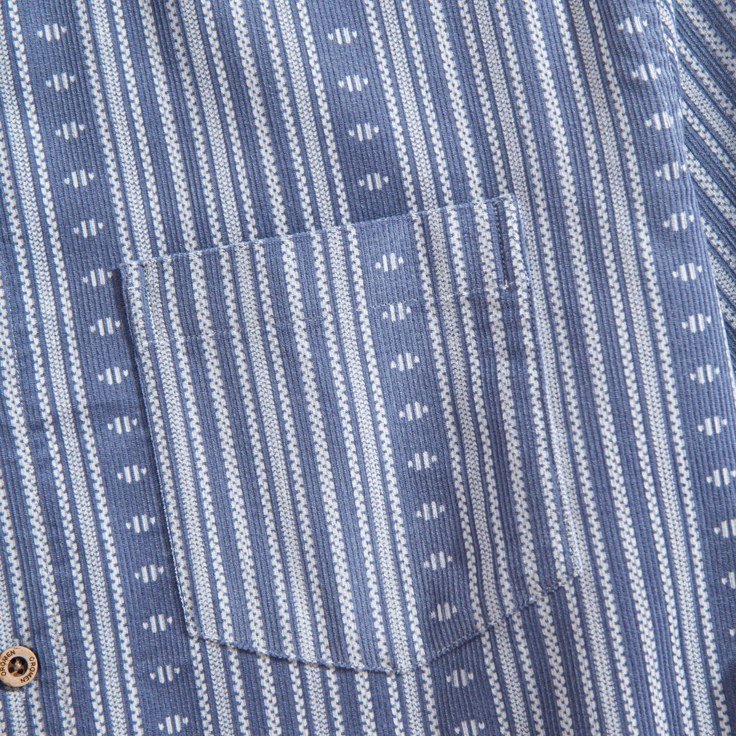 Washed Corduroy Striped Shirt