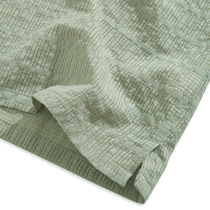 Grass Green Hollow Texture Shirt