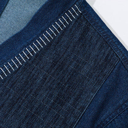 Half-wrapped Washed Oxford Kimono Haori