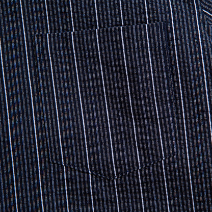 Seersucker Striped Button Down Shirt