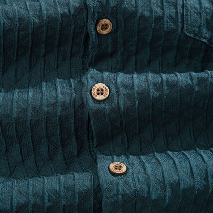 Shadow-Stripe Diamond Textured Shirt