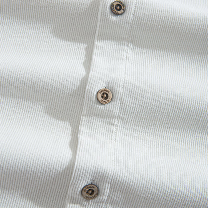 White Corduroy Versatile Shirt